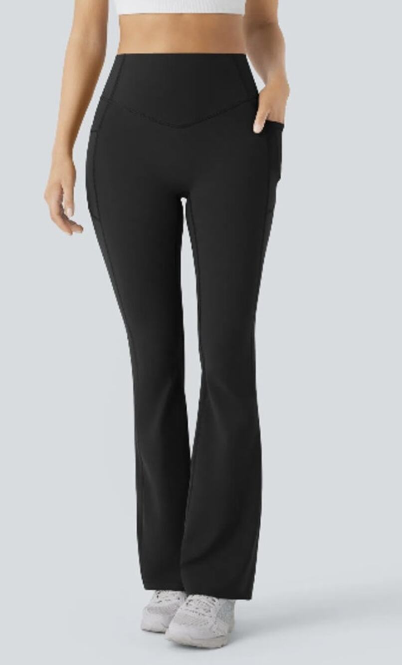 Halara Womens S Ultra-Sculp Hi-Waist Butt Lift Tummy Control Flare Legging D18-4